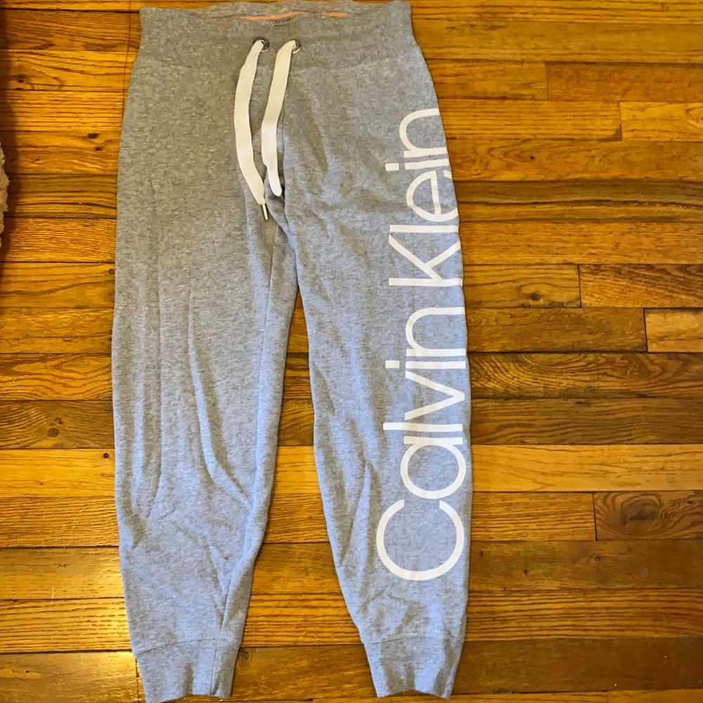 Gray Calvin Klein joggers